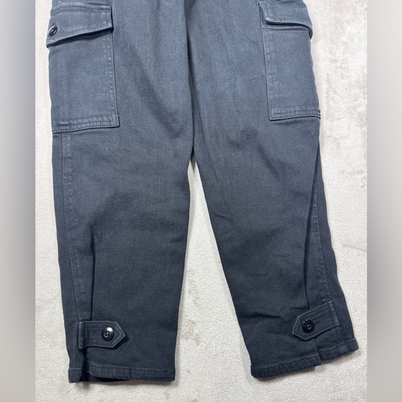 Aritzia Wilfred Free Modern High Rise Cargo Button Fly Black Pants Size 2 - Picture 8 of 16